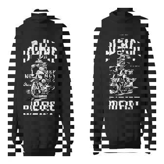 Motociclista Hard Ride First Skull Biker Camisa de entrenamiento - Regaloses