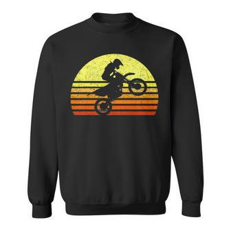 Motocross Dirt Bike Off Road Motorcycle Rally Retro Sweatshirt | Mazezy