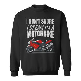 Motorbike Enthusiast Snorer Distressed Motorcycle Sweatshirt - Thegiftio UK