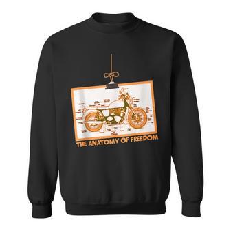 Motorcycle Lover Rider The Anatomy Of Freedom Sweatshirt - Monsterry