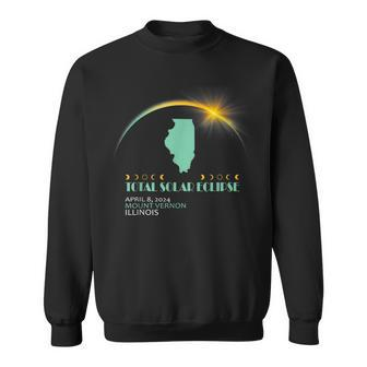 Mount Vernon Illinois Total Solar Eclipse 2024 Sweatshirt | Mazezy