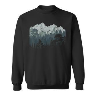 Mountain Nature Hiking Wildlife Trees Outdoor Forest Camping Sweatshirt - Seseable