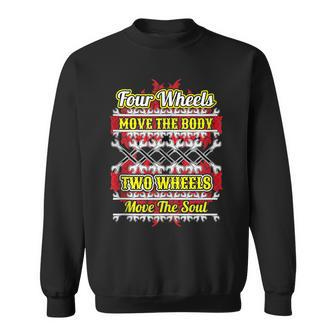 Move The Soul Motorcycles Biker Cool Saying Rider Dad Sweatshirt - Monsterry CA
