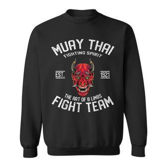 Muay Thai Fight Team Oni Demon Sweatshirt - Monsterry AU