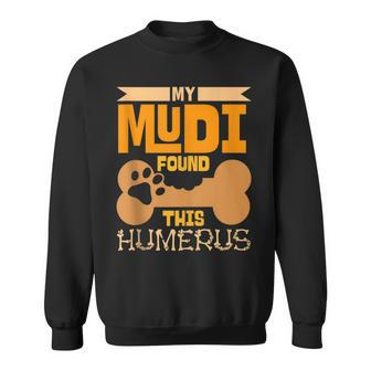 My Mudi Found This Humerus Classic Bone Lover Dog Breed Sweatshirt - Monsterry DE