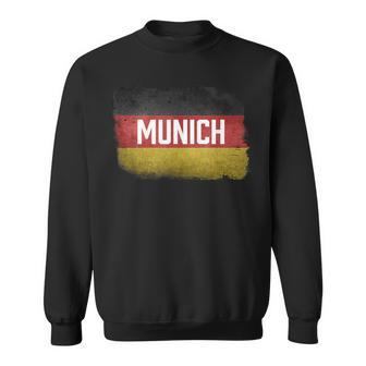 Munich Germany German Flag Vintage Souvenir Sweatshirt - Monsterry UK