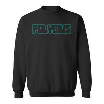 Mysterious Conspiracy Green Shape Polybius Logo Sweatshirt - Monsterry CA