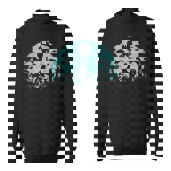 Mythical Creatures Bigfoot Loch Ness Monster Mothman Cryptid Sweatshirt - Thegiftio UK