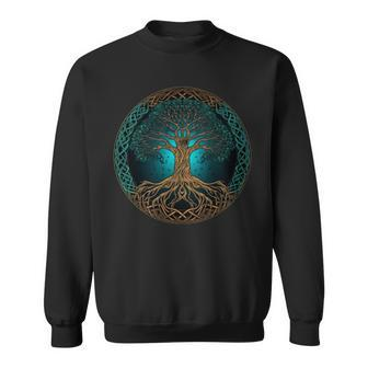 Myths Knot Yggdrasil Nordic Tree Of Life On Viking Celtic Sweatshirt | Mazezy CA