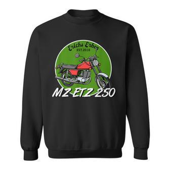 MZ ETZ 250 Vintage Motorrad Fan Sweatshirt, Erich Ebner Edition - Seseable