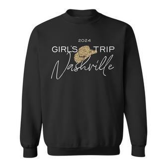 Nashville Girls Trip 2024 Nash Weekend Boots Booze Besties Sweatshirt - Seseable