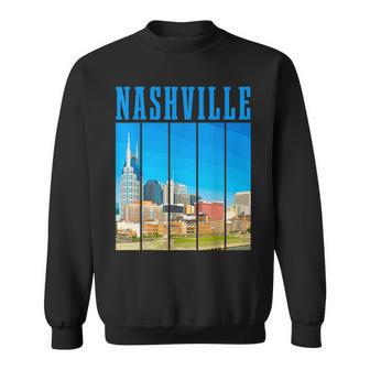 Nashville Skyline Tennessee Music City Vintage Pride Sweatshirt - Monsterry