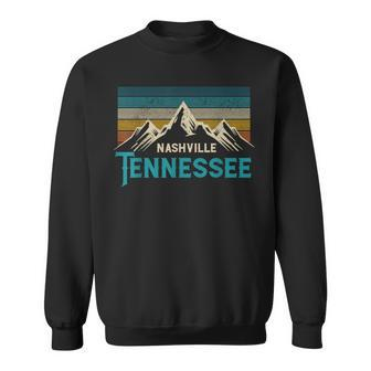 Nashville Tennesseeintage Usa America Music City Souvenir Sweatshirt - Seseable