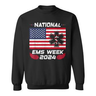 National Ems Week 2024 Emergency Medical Services Emt Sweatshirt - Seseable