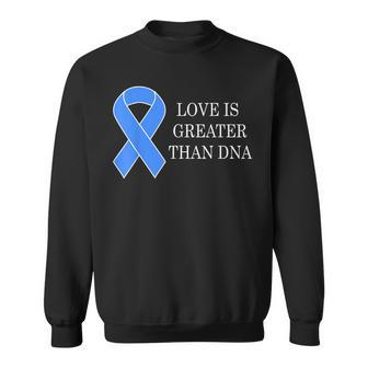 National Foster Care Month Blue Ribbon Love Sweatshirt - Monsterry UK