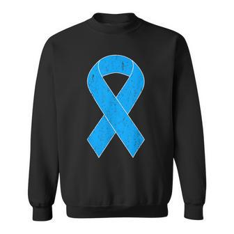 National Foster Care Month Retro Vintage Blue Ribbon Sweatshirt - Monsterry AU