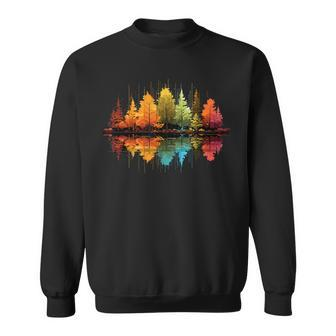 Nature Reflection Forest Trees Outdoor Wildlife Sweatshirt - Monsterry CA