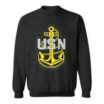 Navy Rank E7 Chief Petty Officer Insignia Anchor Patch Sweatshirt - Monsterry AU