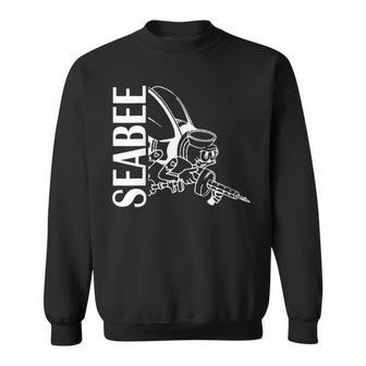 Navy Seabee Sweatshirt - Monsterry UK