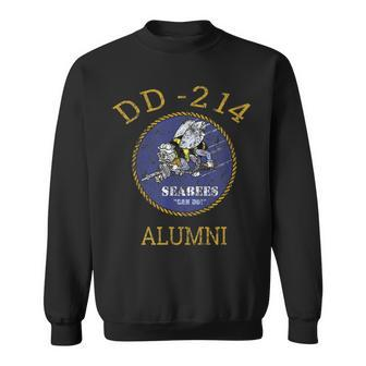 Navy Seabees Dd 214 Alumni Vintage T Sweatshirt - Monsterry