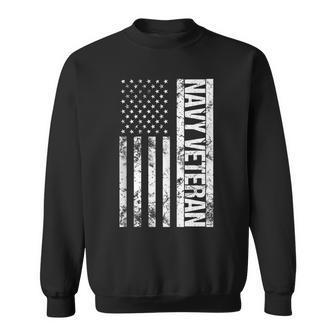 Navy Vet Sleeveless Us Flag Navy Veteran Sweatshirt - Monsterry UK