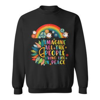 All You Need Is Love Tie Dye Peace Sign 60S 70S Peace Sign Sweatshirt - Thegiftio UK