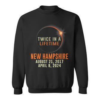 New Hampshire Total Solar Eclipse Twice In A Lifetime 2024 Sweatshirt - Monsterry DE