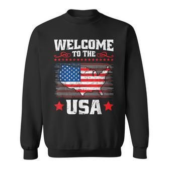 New Us Citizen Us Flag American Immigrant Citizenship Sweatshirt - Monsterry UK