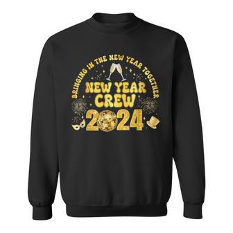 New Years Eve Party Supplies 2024 Happy New Year Fireworks Sweatshirt | Mazezy