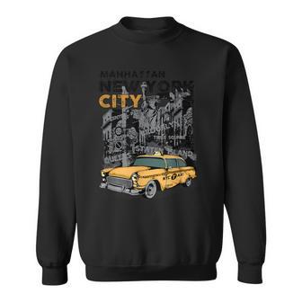 New York City Taxi Manhattan Brooklyn Taxi Sweatshirt - Monsterry CA