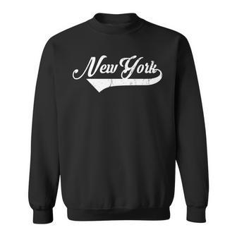 New York City New York Vintage Retro Style Sweatshirt - Monsterry