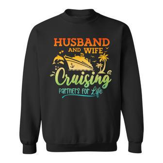 Newlywed Couple Married Cruising Partners For Life Cruise Sweatshirt - Seseable