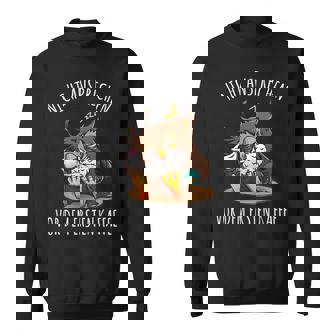 Nicht Ansprechen Vor Dem Ersten Kaffee Eule Morgenmuffel German Sweatshirt - Seseable