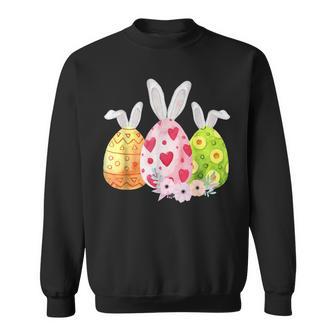 Niedliche Eier Ostern Tag Familie Matching Pyjama Ei Jagd Sweatshirt - Seseable