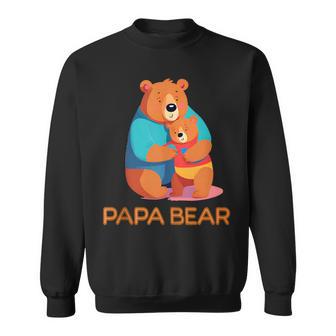 Niedlicher Papa Bär Sohn Und Tochteratertag Sweatshirt - Geschenkecke