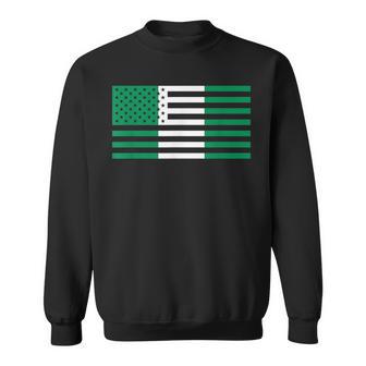 Nigerian American Flag America Nigeria Usa Pride Sweatshirt - Monsterry AU