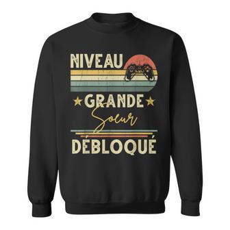 Niveau Grande Soeur Débloqué Cadeau Nouvelle Naissance Soeur Sweater e - Cadeauxyz