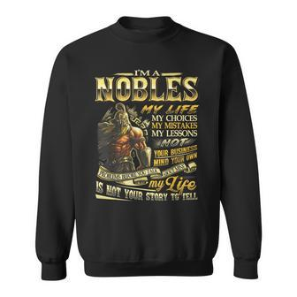 Nobles Family Name Nobles Last Name Team Sweatshirt - Seseable