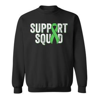 Non-Hodgkins Lymphoma Support Squad Lime Green Awareness Sweatshirt - Monsterry