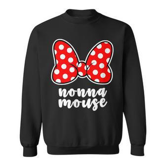 Nonna Mouse Family Vacation Bow Sweatshirt - Seseable