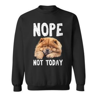 Nope Not Today Lazy Dog Chow Chow Sweatshirt - Monsterry AU