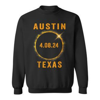 North America Total Solar Eclipse 2024 Austin Texas Souvenir Sweatshirt - Monsterry AU