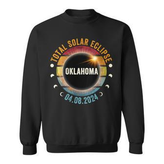 North America Total Solar Eclipse 2024 Oklahoma Usa Sweatshirt - Thegiftio UK