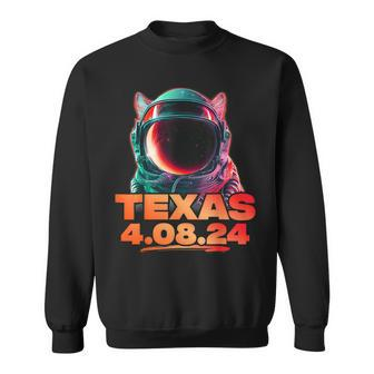 North America Total Solar Eclipse Dog Corgi 2024 Texas Usa Sweatshirt - Thegiftio UK