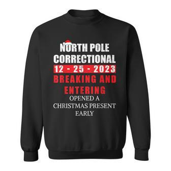 North Pole Correctional Breaking Entering Family Christmas Sweatshirt - Monsterry AU