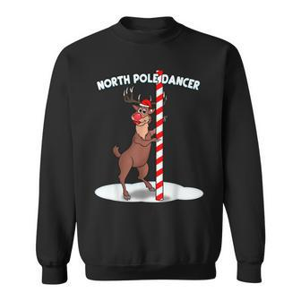 North Pole Dancer Christmas Reindeer Sweatshirt - Monsterry AU