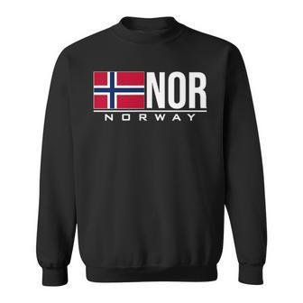 Norway Flag Norwegian Country Code Nor Sports Games Athlete Sweatshirt - Monsterry UK