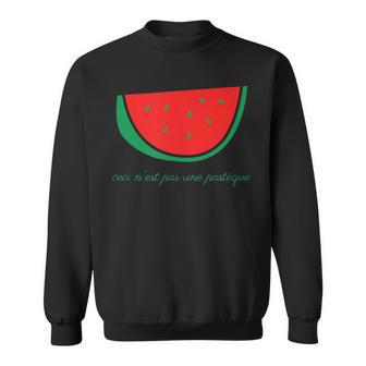 This Is Not A Watermelon Palestinian Territory Flag French Sweatshirt - Monsterry DE