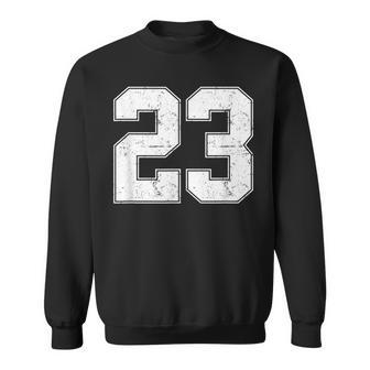 Number 23 Numbered Vintage 23Rd Years Old Birthday Sweatshirt - Monsterry UK