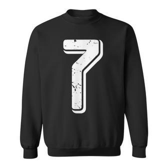 Number 7 Lucky Number Seven Sweatshirt - Monsterry